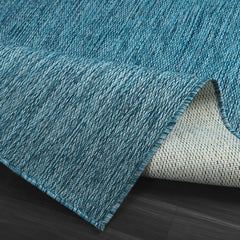 Alora Aqua Outdoor Area Rug | UV-Protected Jute-Look - Ornate Home