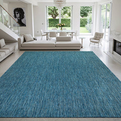 Alora Aqua Outdoor Area Rug | UV-Protected Jute-Look - Ornate Home