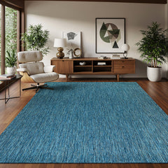 Alora Aqua Outdoor Area Rug | UV-Protected Jute-Look - Ornate Home