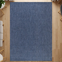 Alora Azure Outdoor Area Rug | Hose-Washable Patio Rug - Ornate Home