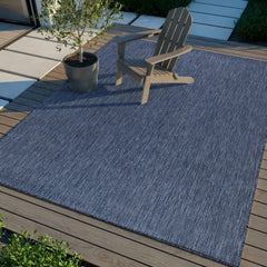 Alora Azure Outdoor Area Rug | Hose-Washable Patio Rug - Ornate Home