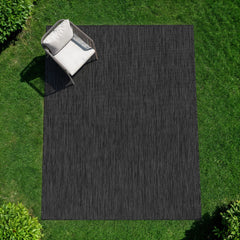Alora Dark Gray Outdoor Rug | Heavy-Duty Patio Essential - Ornate Home