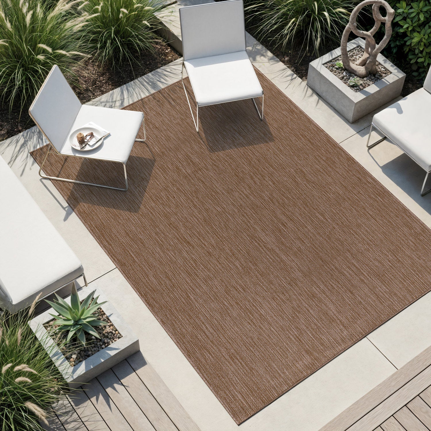 Alora Jute Outdoor Area Rug | Weatherproof & Washable - Ornate Home
