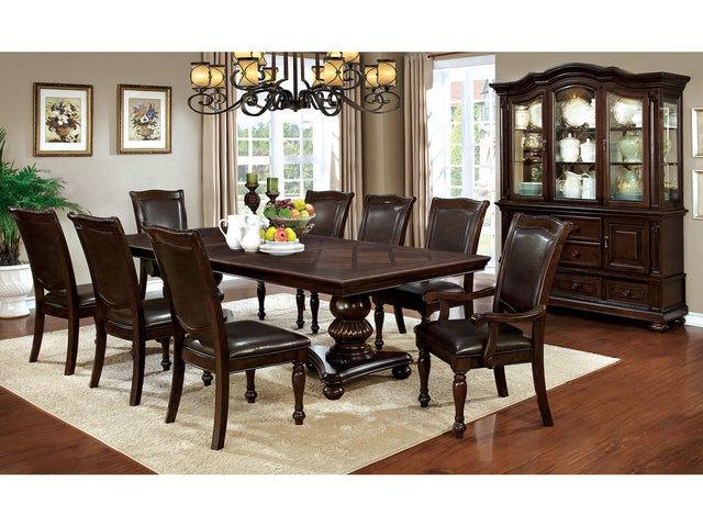 Alpena Brown Cherry 7 Pc. Dining Room Set - Ornate Home