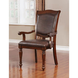 Alpena Brown Cherry/Espresso Dining Arm Chair (Set of 2) - Ornate Home