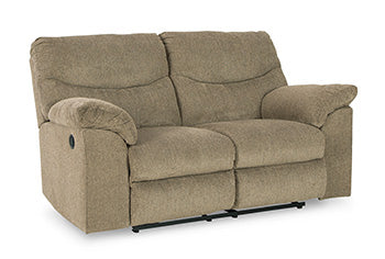 Alphons Manual Reclining Loveseat (Online Special Price) - Ornate Home