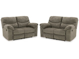Alphons Putty Reclining Loveseats (Set of 2) (Online Special Price) - Ornate Home