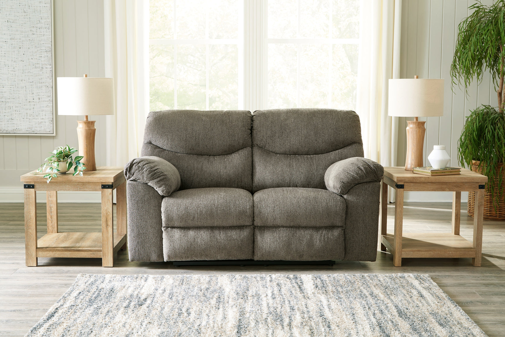 Alphons Putty Reclining Loveseats (Set of 2) (Online Special Price) - Ornate Home