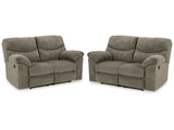 Alphons Putty Reclining Loveseats (Set of 2) - Ornate Home