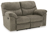 Alphons Putty Reclining Loveseats (Set of 2) - Ornate Home