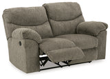 Alphons Putty Reclining Loveseats (Set of 2) - Ornate Home