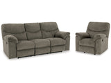 Alphons Putty Reclining Sofa & Recliner (Online Special Price) - Ornate Home