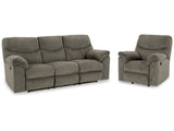 Alphons Putty Reclining Sofa & Recliner - Ornate Home