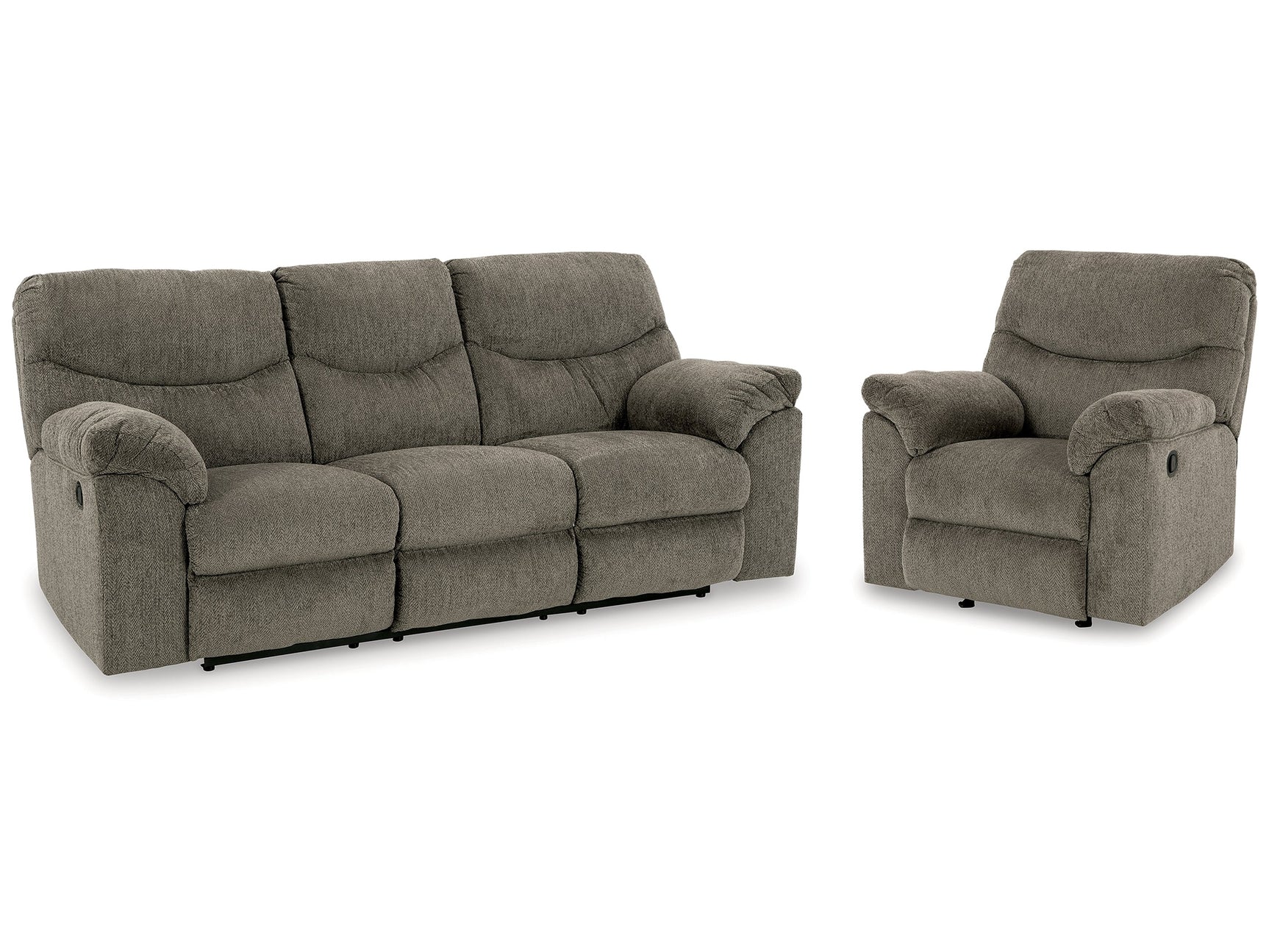 Alphons Putty Reclining Sofa & Recliner - Ornate Home
