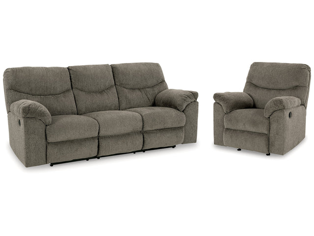 Alphons Putty Reclining Sofa & Recliner - Ornate Home