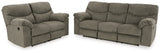 Alphons Putty Reclining Sofa and Loveseat (Online Special Price) - Ornate Home