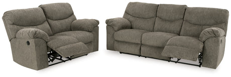 Alphons Putty Reclining Sofa and Loveseat - Ornate Home
