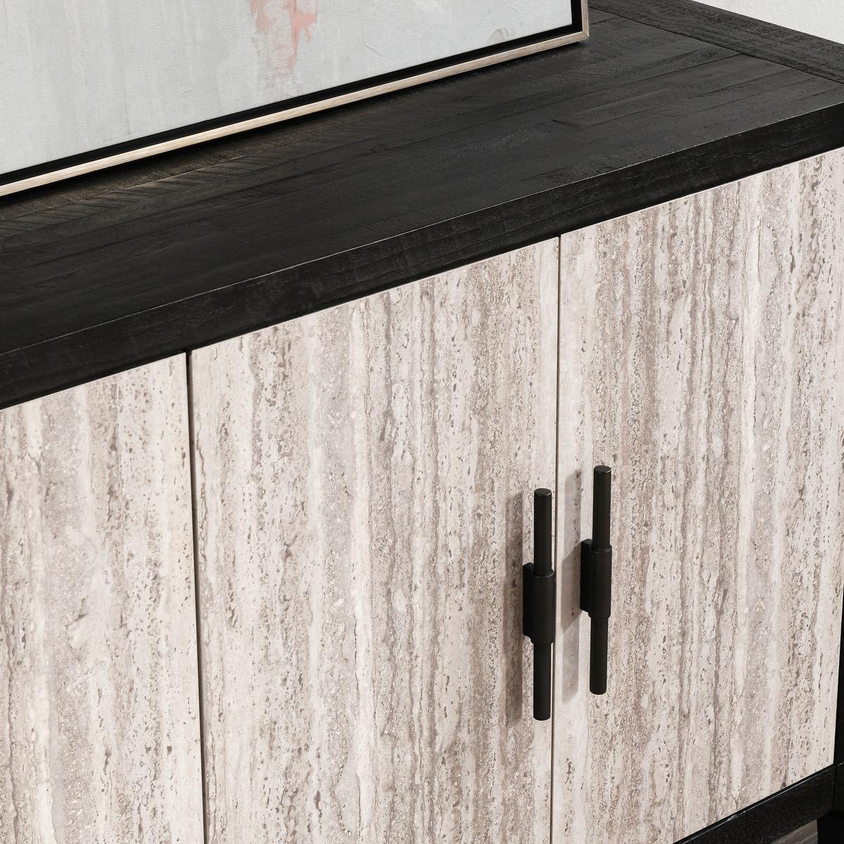 Alpine Antique Black/Gray Buffet - Ornate Home