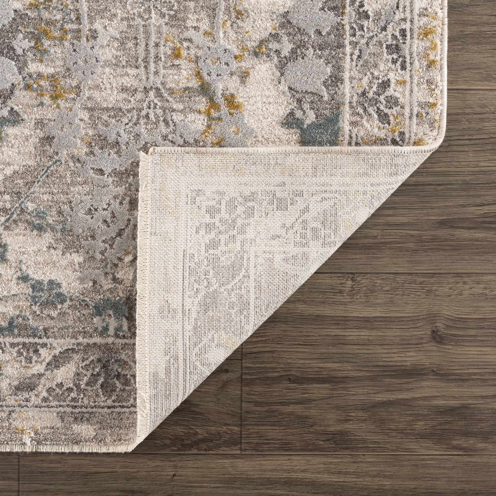 Alroy Textured Rug with Fringes - Ornate Home