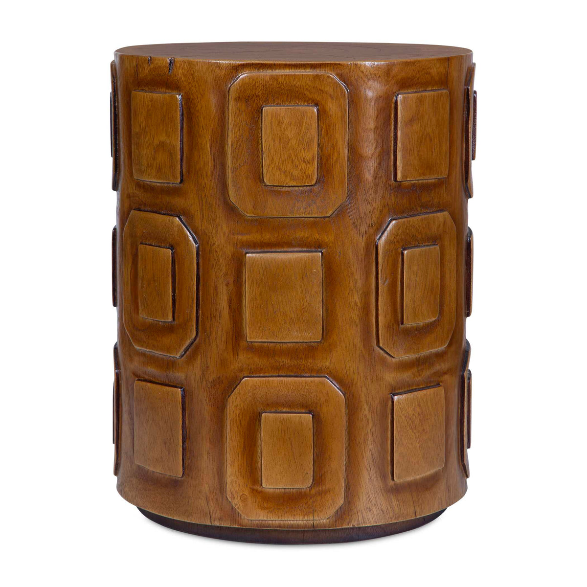 Alson Woodtone Geometric Accent Table - Ornate Home