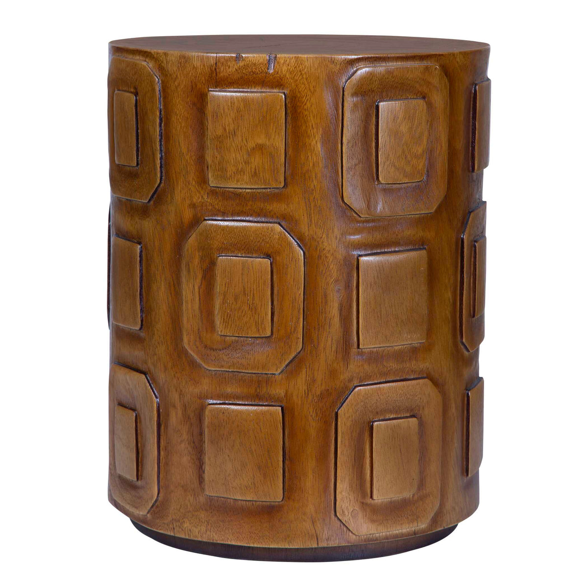 Alson Woodtone Geometric Accent Table - Ornate Home
