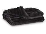 Alsonwell Black Throw (Lightweight Plush) (Online Special Price) - Ornate Home