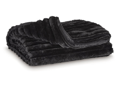 Alsonwell Black Throw (Lightweight Plush) - Ornate Home