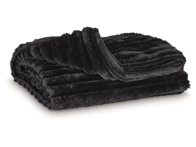 Alsonwell Black Throw (Lightweight Plush) - Ornate Home