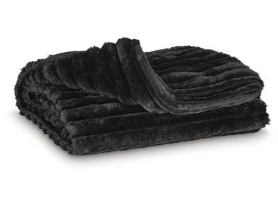 Alsonwell Black Throw (Online Special Price) - Ornate Home