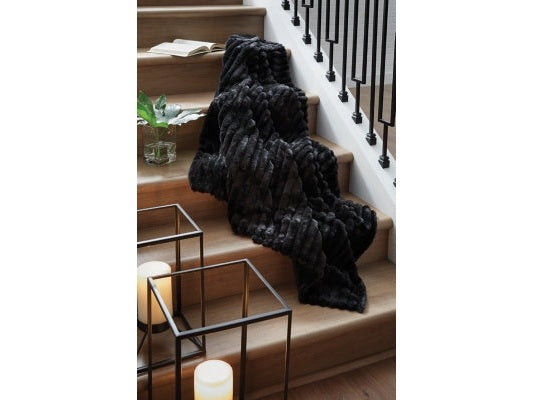 Alsonwell Black Throw (Set of 3) - Ornate Home