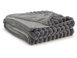 Alsonwell Gray Striped Throw - Ornate Home
