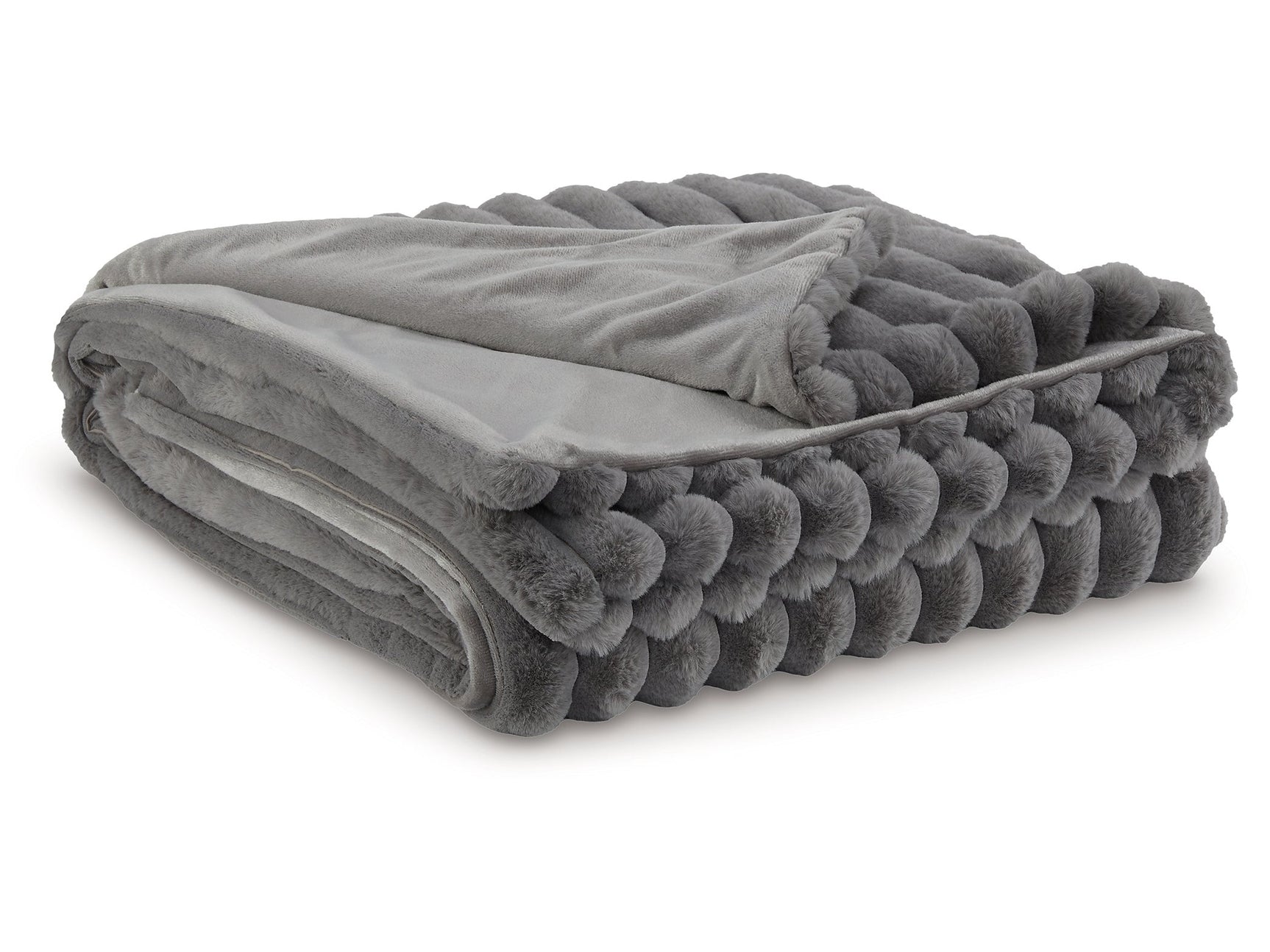 Alsonwell Gray Striped Throw - Ornate Home