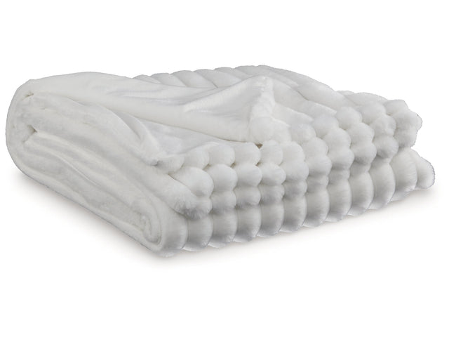 Alsonwell White Striped Throw (Online Special Price) - Ornate Home