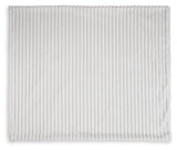 Alsonwell White Striped Throw (Online Special Price) - Ornate Home