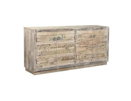 Alta Bleached White 4Dr Sideboard - Ornate Home