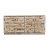 Alta Bleached White 4Dr Sideboard - Ornate Home