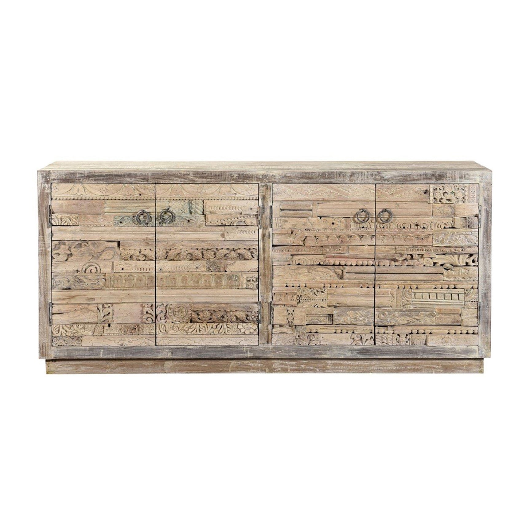 Alta Bleached White 4Dr Sideboard - Ornate Home