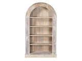 Alta Bleached White Arch Bookcase - Ornate Home