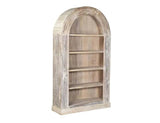 Alta Bleached White Arch Bookcase - Ornate Home