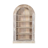Alta Bleached White Arch Bookcase - Ornate Home