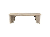 Alta Bleached White Bench - Ornate Home