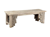 Alta Bleached White Bench - Ornate Home