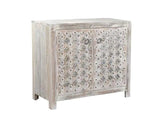 Alta Bleached White Carving Sideboard - Ornate Home