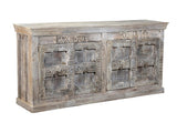 Alta Distressed Brown 4 Door Sideboard - Ornate Home