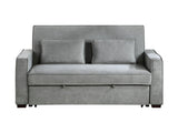 Alta Gray Studio Sofa with Pull-out Bed - Ornate Home