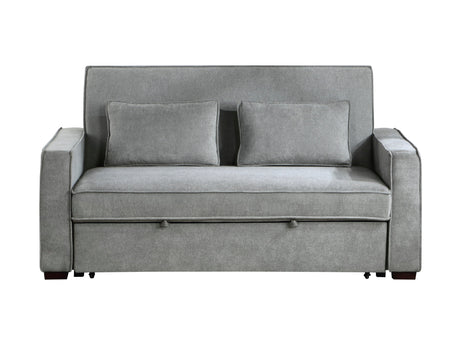 Alta Gray Studio Sofa with Pull-out Bed - Ornate Home
