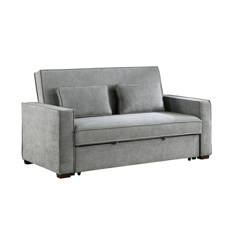 Alta Gray Studio Sofa with Pull-out Bed - Ornate Home