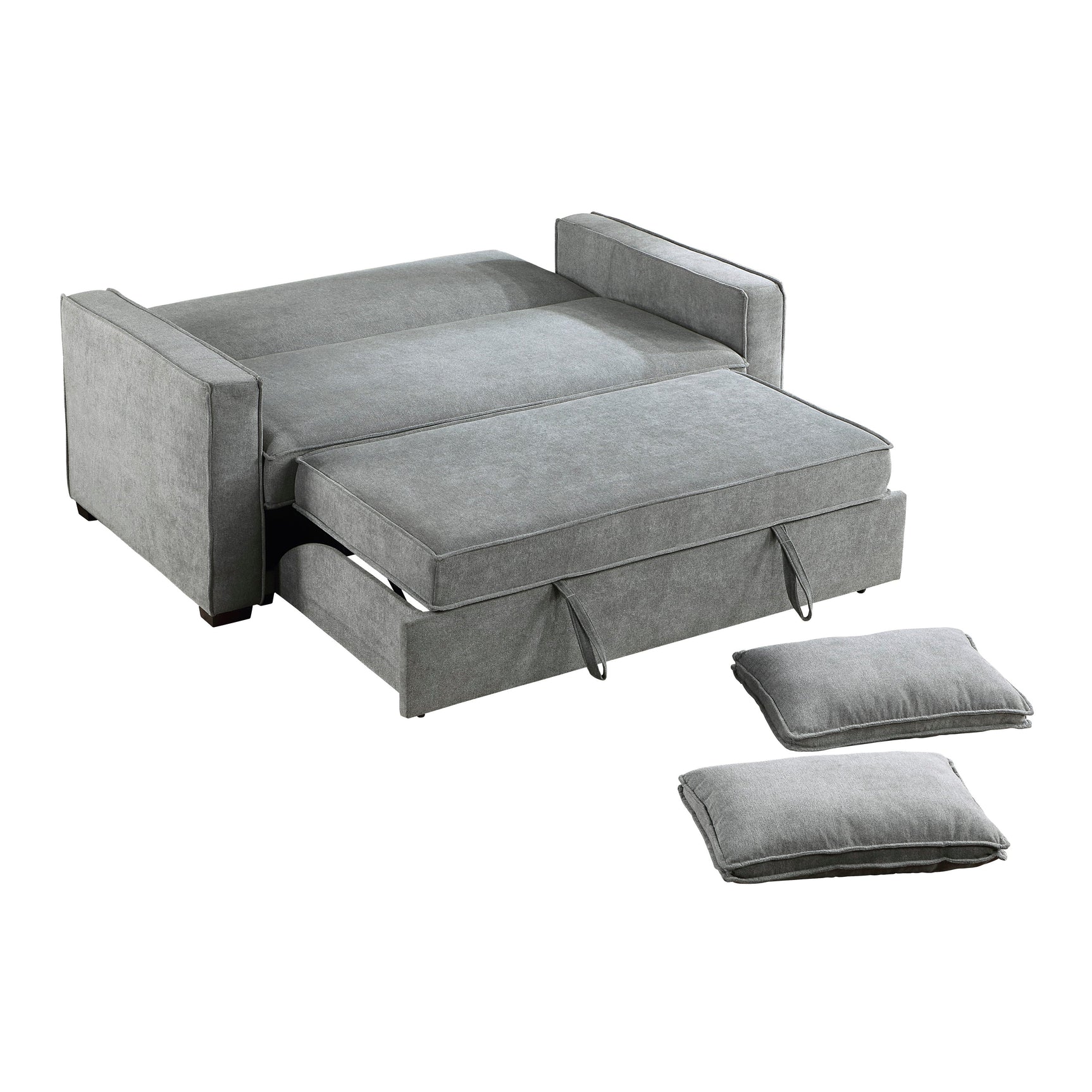 Alta Gray Studio Sofa with Pull-out Bed - Ornate Home