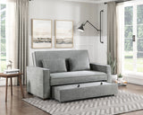 Alta Gray Studio Sofa with Pull-out Bed - Ornate Home