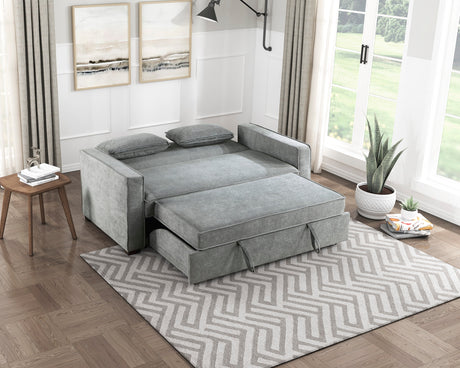 Alta Gray Studio Sofa with Pull-out Bed - Ornate Home